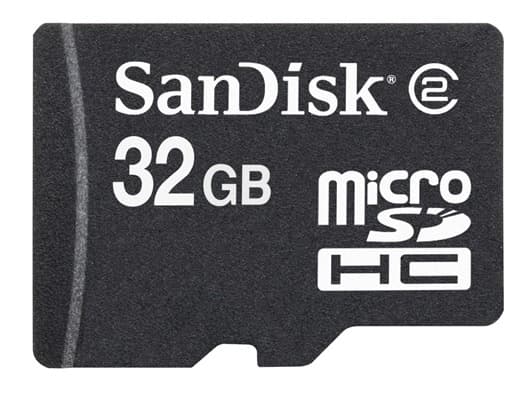SanDisk - Flashminnekort - 32 GB - Class 4 - microSDHC - svart