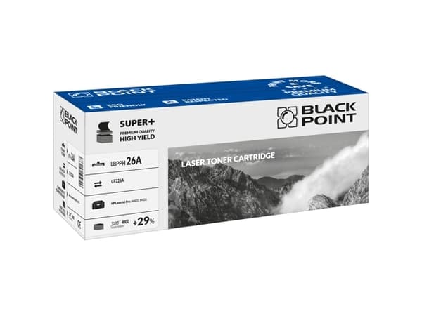 Black Point LBPPH26A, 4000 sivua, Musta, 1 kpl