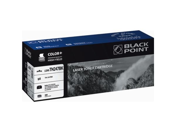 Black Point LCBPBTN247BK, 3000 sider, Svart, 1 stykker