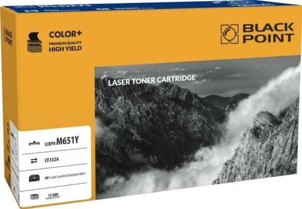 Toner Black Point LCBPM651Y Yellow Zamiennik 654A (BLH651YEBW)