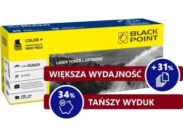 Black Point LCBPH542ACFY, 1700 sidor, Gul, 1 styck