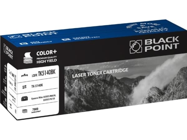 Black Point Toner LCBPKTK5140BK Black Replacement TK-5140 (BLKYOTK5140KBW)