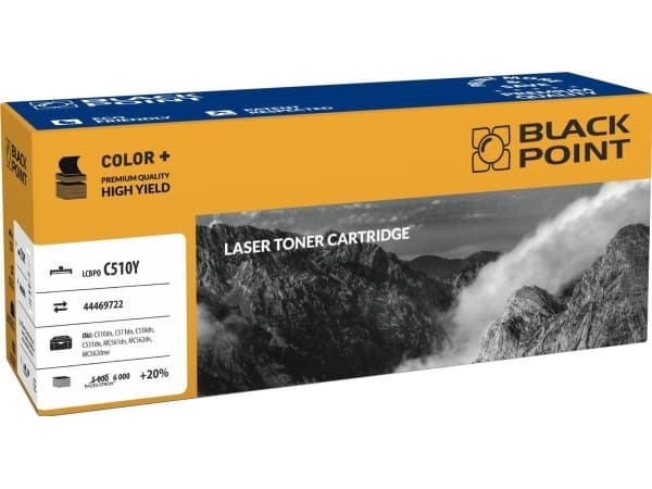 Black Point LCBPOC510Y, 6000 sider, Gult, 1 stykker