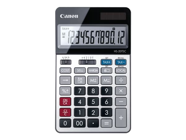 Canon HS-20TSC - Skrivebordskalkulator - 12 sifre - solpanel, batteri