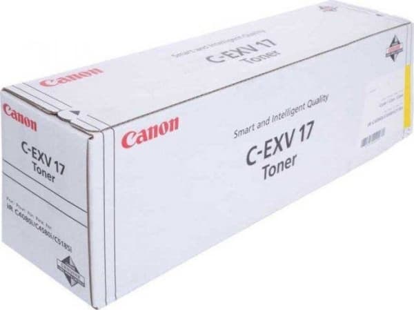 Canon C-EXV 17 - Gul - original - tonerpatron - for imageRUNNER C4080i, C4580i, C5185i