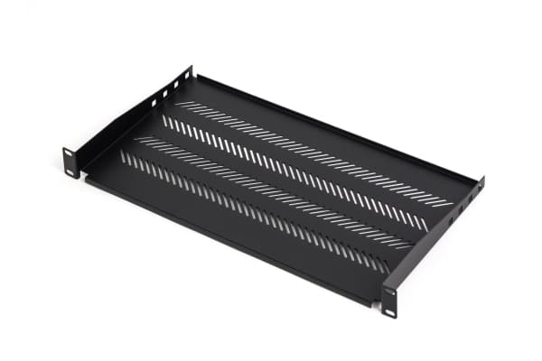 KaTLINK - Hylla för rack - svart, RAL 9005 - 1U - 19"