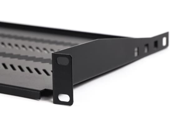 KaTLINK - Hylla för rack - svart, RAL 9005 - 1U - 19"