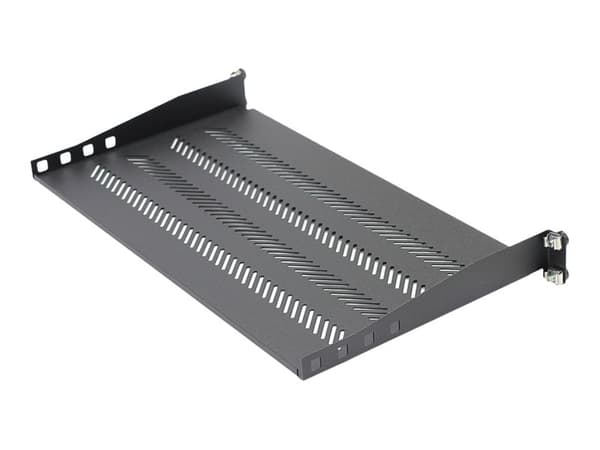 KaTLINK - Hylla för rack - svart, RAL 9005 - 1U - 19"