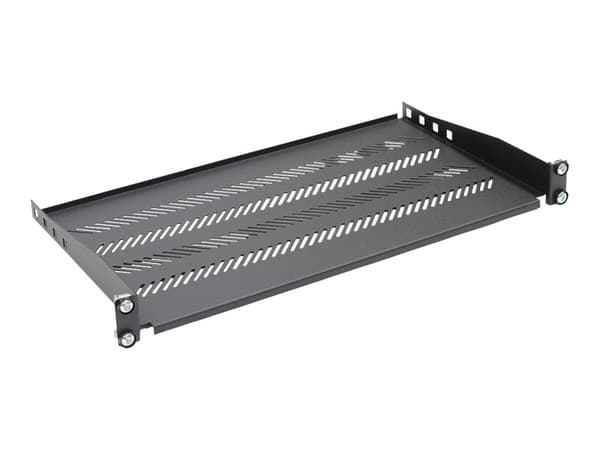 KaTLINK - Hylla för rack - svart, RAL 9005 - 1U - 19"