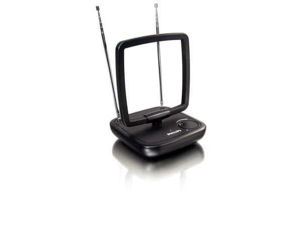 Philips Digitaalitelevision antenni SDV5120/12, Musta, 36 dBi, FM, UHF, VHF, 18 m, 150 x 248 x 46 mm, 220VAC / 12VDC