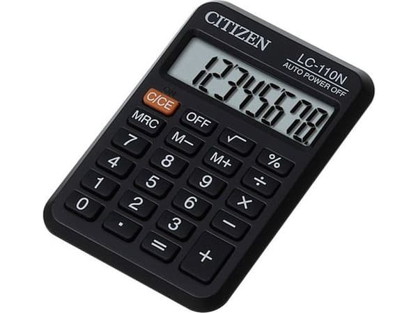 Citizen Kalkulator LOMKE KALKULATOR LC-110NR CITIZEN 8 SIFFRE