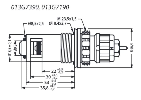 Danfoss 013G7390, 1 stykker