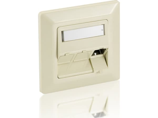 Equip 761304, Hvit, ABS syntetisk, Aluminium, Konvensjonell, Alle merker, RJ-45, 80 mm