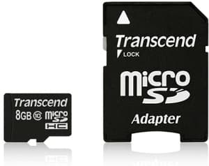 Transcend Premium - Flashminnekort - 8 GB - Class 10 - 133x - microSDHC