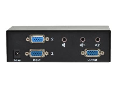 DIGITUS Professional DS-44100-1 - Strömbrytare för bildskärm/ljud - 2 x VGA / audio - skrivbordsmodell