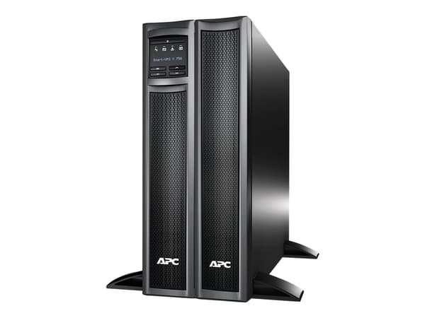 APC Smart-UPS X 750 Rack/Tower LCD - UPS (kan monteres i rack) - AC 230 V - 600 watt - 750 VA - utgangskontakter: 8 - 2U - svart