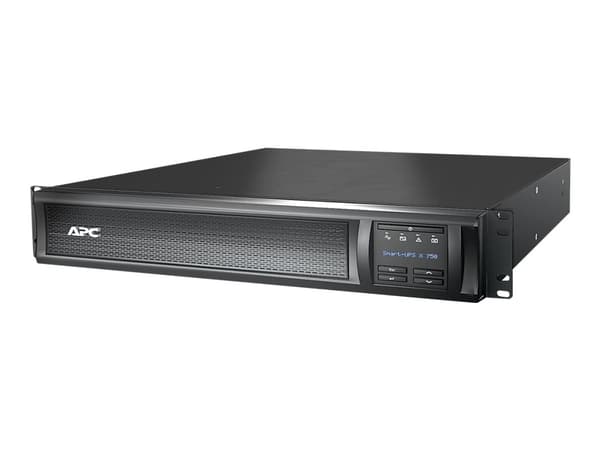 APC Smart-UPS X 750 Rack/Tower LCD - UPS (kan monteres i rack) - AC 230 V - 600 watt - 750 VA - utgangskontakter: 8 - 2U - svart