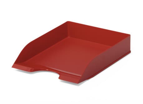 DURABLE BASIC - Brevbakke - for A4 (210 x 297 mm), C4 (229 x 324 mm) - kapasitet: 500 ark - rød