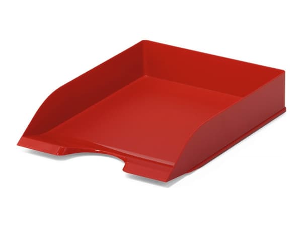 DURABLE BASIC - Brevbakke - for A4 (210 x 297 mm), C4 (229 x 324 mm) - kapasitet: 500 ark - rød