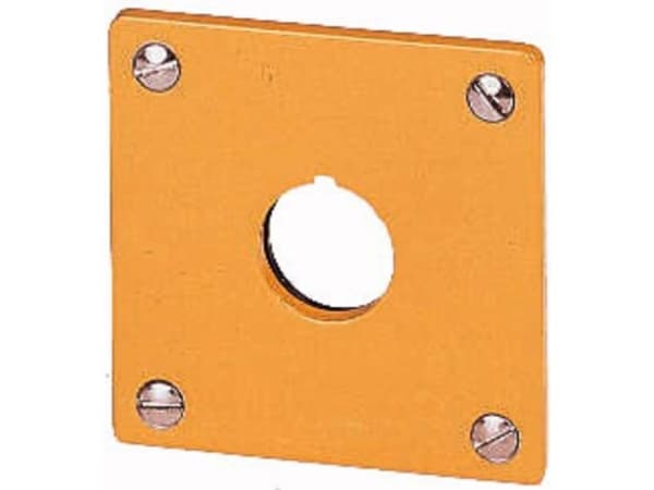 Eaton M22-EY1, Monteringsplate, Gult, Aluminium, IP65, 72 mm, 72 mm