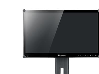 Neovo ES-02 - Ställ - för LCD-display - plast - svart - skärmstorlek: upp till 24 tum - skrivbordsstativ