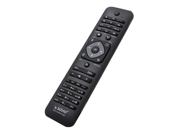 SAVIO RC-10 - Universal fjernkontroll - infrarød - svart