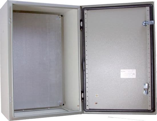 Ergom metallhus med monteringsplate IP65 grå 60 x 60 x 22cm (R30RS-01011101800)