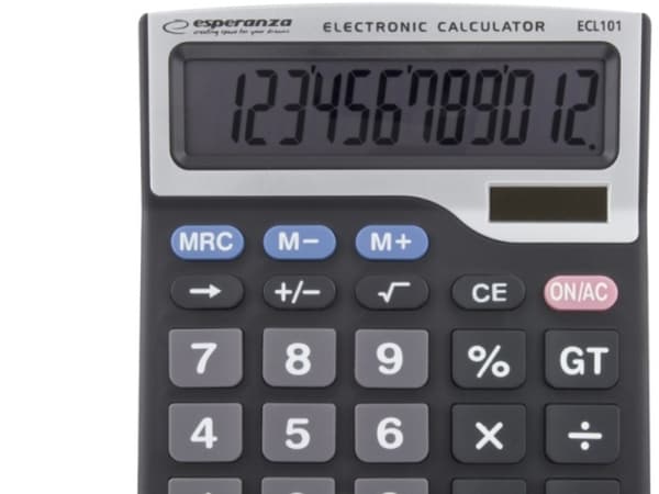Esperanza ECL101 TALES - Skrivbordskalkylator - 12 siffror