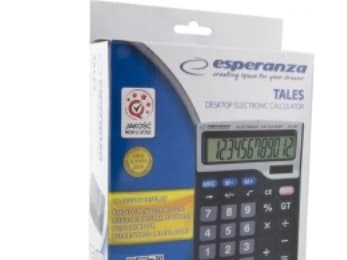 Esperanza ECL101 TALES - Skrivbordskalkylator - 12 siffror