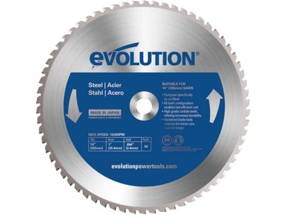 Evolution TCT saw blade for cutting steel 355mm 66z (EVO-355-66-S)