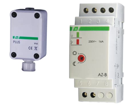 F&F Skumringsbryter 16A 230V 2-1000lx AZ-B PLUS sonde