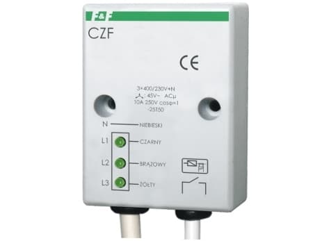 F&F Relay for phase loss and asymmetry 10A 1NO 4sec 45V CZF
