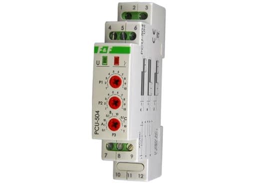 Aikarele varavoimalla sähkökatkoksen jälkeen 12-264V AC/DC kosketin 2P 8A 1 moduuli PCU-504UNI