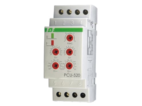 Tidsrelä 2P 8A 0.1sec-576h 12-264V AC/DC multifunktionellt PCU-520UNI