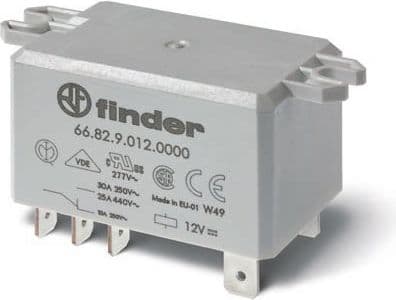 Finder Industrial relay 2Z 30A 24V DC for Faston 250 panel (66.82.9.024.0000)