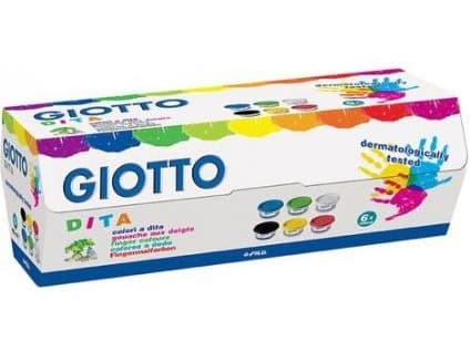 Giotto fingerfärg 6x100ml
