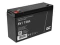 Miniatyrbilde 2 av 5: Green Cell - UPS-batteri - 1 x batteri - Sealed Lead Acid (SLA) - 12 Ah - svart