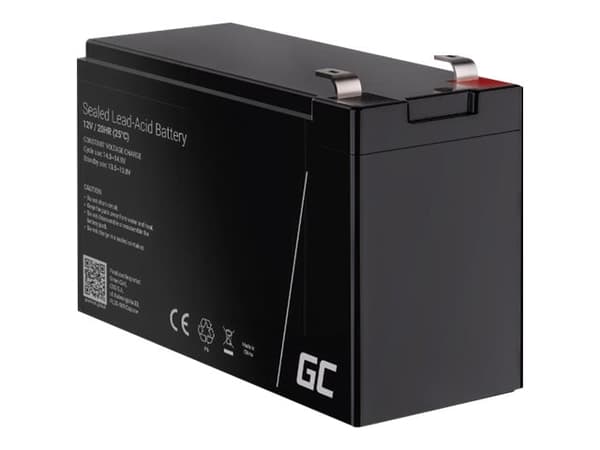 Green Cell - UPS-batteri - 1 x batteri - Sealed Lead Acid (SLA) - 7.2 Ah - svart