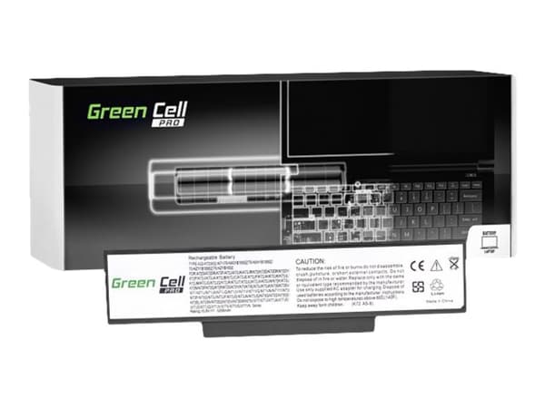 Green Cell PRO - Batteri til bærbar PC (tilsvarer: ASUS A32-K72) - litiumion - 6-cellers - 5200 mAh - svart - for ASUS K72; K73; N71; N73; X73