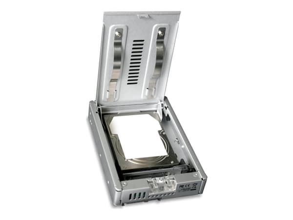 Cremax ICY Dock MB982SP-1s - Uttagbar harddiskramme - fra 3,5" til 2,5" - sølv