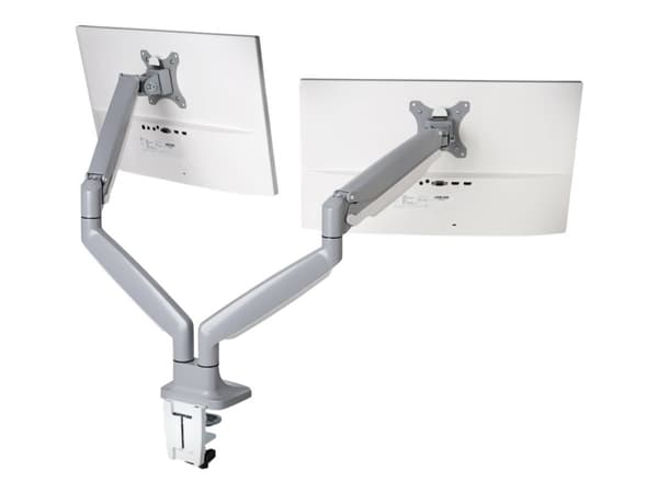 Kensington SmartFit One-Touch Dual Monitor Arm - Monteringssett - justerbar arm - for 2 skjermer - metall - sølvgrå - skjermstørrelse: 13"-32" - C-kl