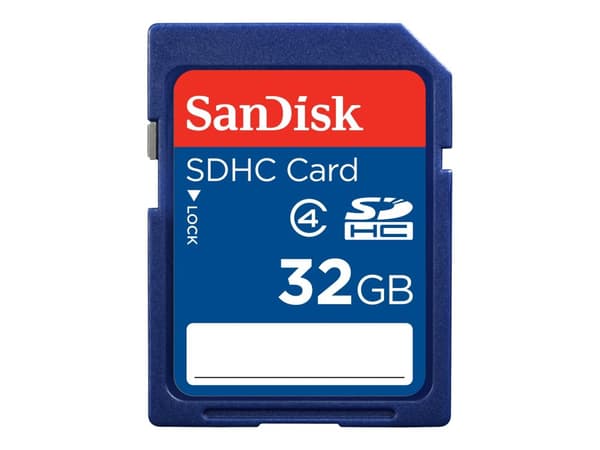 SanDisk Standard - Flashhukommelseskortti - 32 GB - Luokka 4 - SDHC
