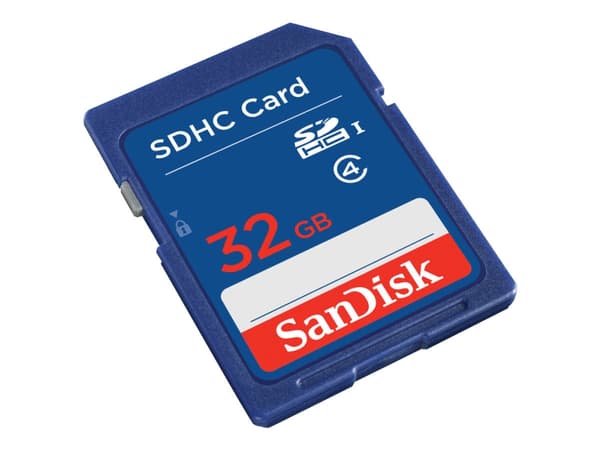 SanDisk Standard - Flashhukommelseskortti - 32 GB - Luokka 4 - SDHC