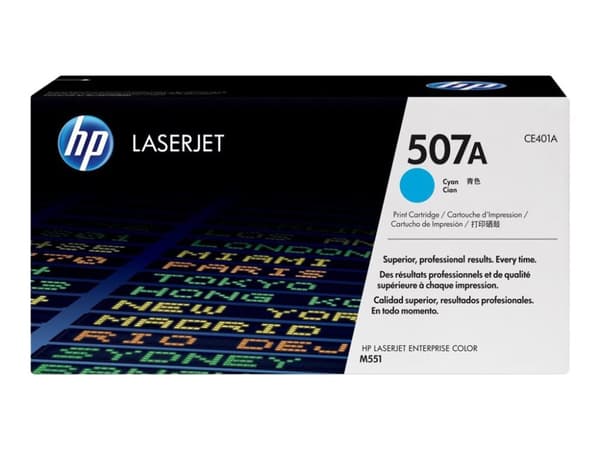 HP 507A - Cyan - original - LaserJet - tonerpatron (CE401A) - for Color LaserJet Enterprise MFP M575; LaserJet Enterprise Flow MFP M575