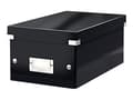 Miniatyrbilde 2 av 5: Leitz Click & Store - Medieoppbevaringseske - kapasitet: 20 DVD, 40 DVD (smal boks) - svart