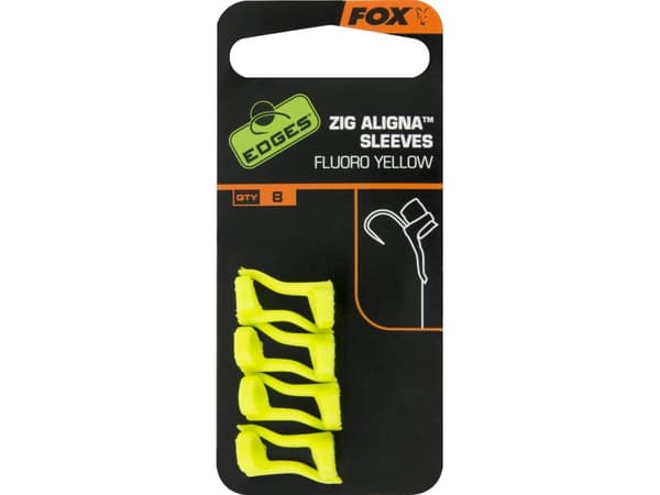 FOX Zig Aligna Sleeves x8 Fluoro Yellow (CAC666)
