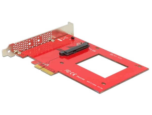 Delock PCI Express Card > 1 x internal U.2 NVMe - Diskkontroller - 2.5" - Ultra M.2 Card - PCIe 3.0 x4