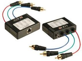 Lindy RGB Video + Audio Extender - CAT5e/6, 300m, VGA, Sort, 300 m
