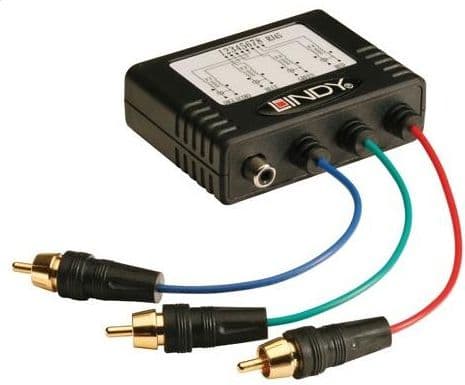 Lindy RGB Video + Audio Extender - CAT5e/6, 300m, VGA, Sort, 300 m