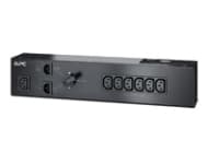 APC Service Bypass Panel - Strømfordelerenhet (kan monteres i rack) - AC 230 V - 1500 VA - inngang: IEC 60320 C14 - utgangskontakter: 7 - 2U - svart